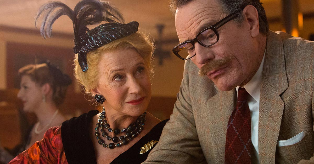 Helen Mirren with Bryan Cranston in TRUMBO