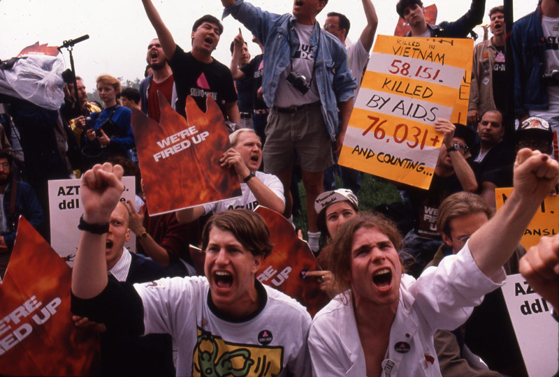 ACT UP protestors in David France’s How to Survive a Plague
