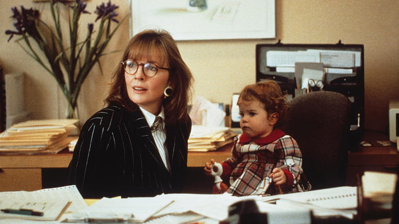 Diane Keaton and child in Baby Boom
