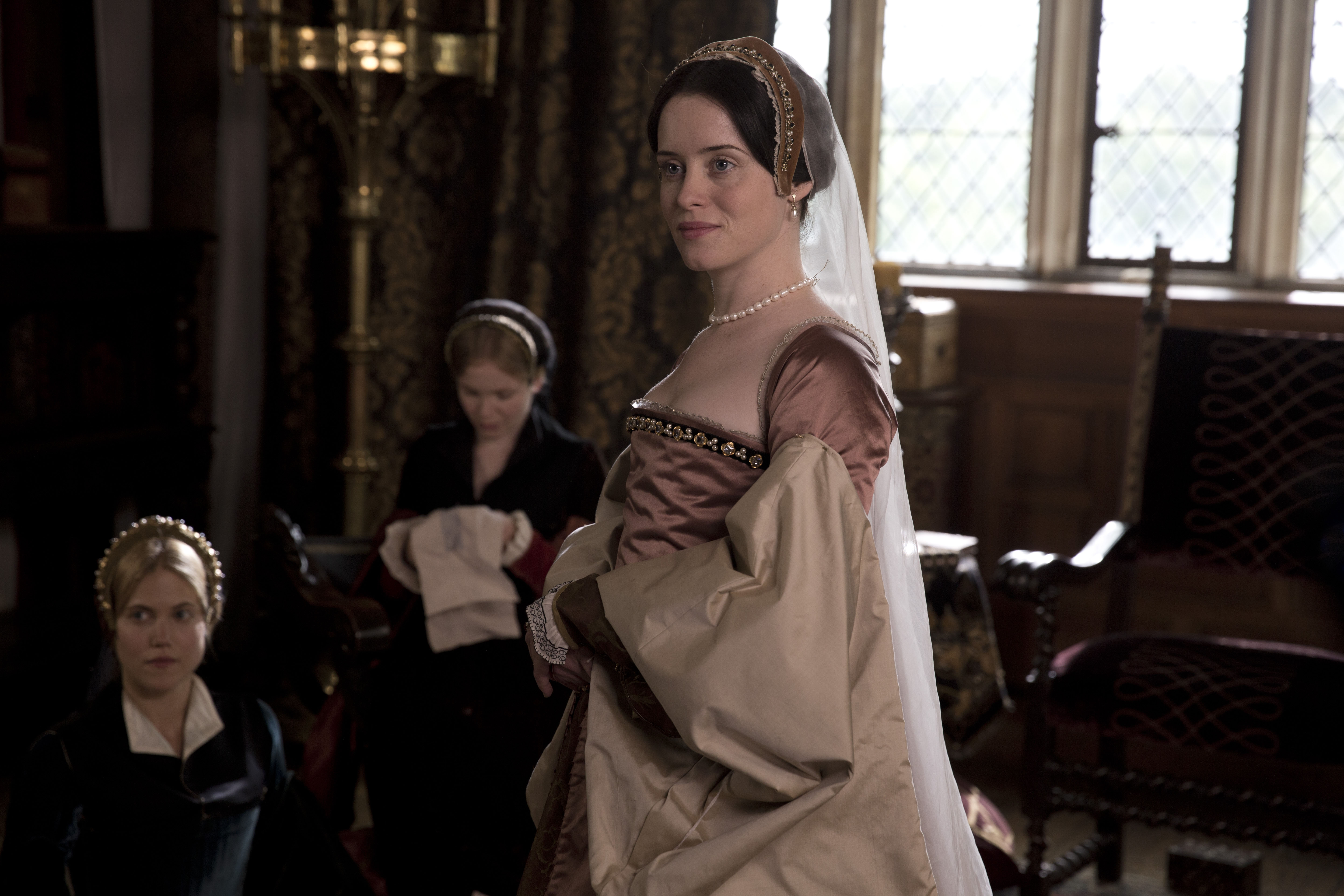 Foy as Anne Boleyn in Wolf Hall
