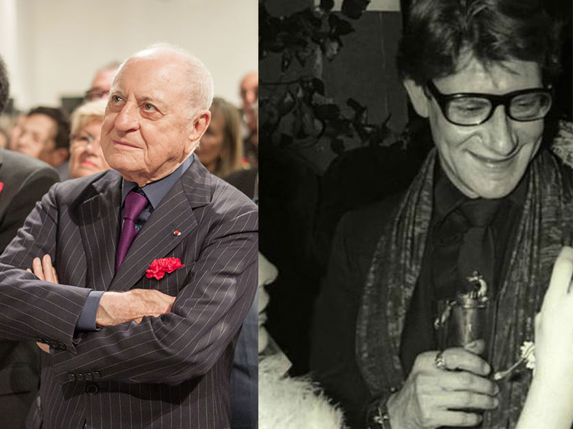 Pierre Berger in 2012 and Yves Saint Laurent in 1978 Pierre Berger in 2012 and Yves Saint Laurent in 1978