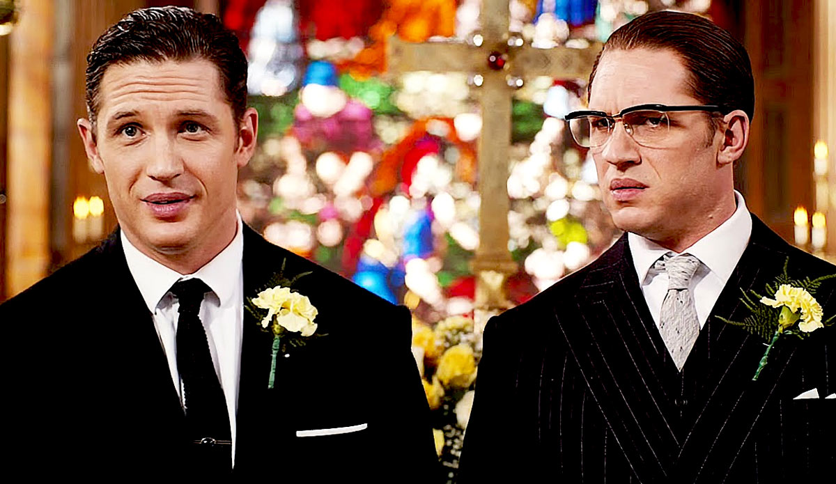 Tom Hardy plays opposite twins as the Kray brothers in [em]Legend[/em]