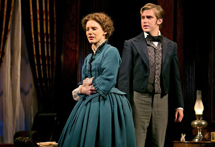 Jessica Chastain with Stevens in [em]The Heiress[/em]