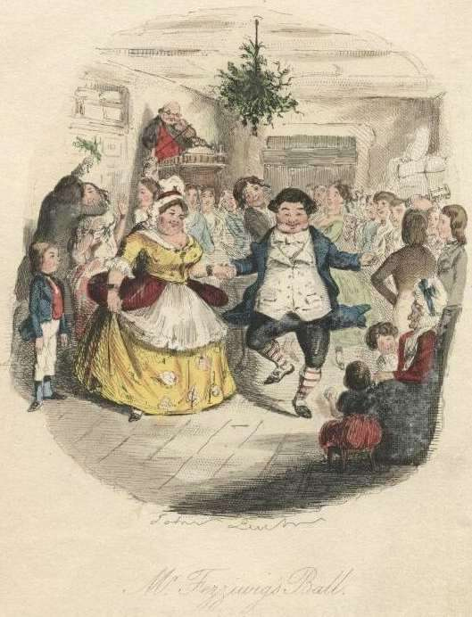 A holiday scene from The Pickwick Papers A holiday scene from The Pickwick Papers