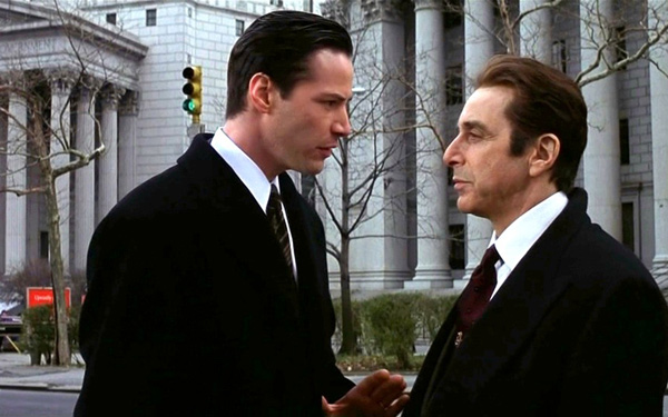 Keanu Reeves and Al Pacino in <em>The Devil's Advocate</em> Keanu Reeves and Al Pacino in <em>The Devil's Advocate</em>