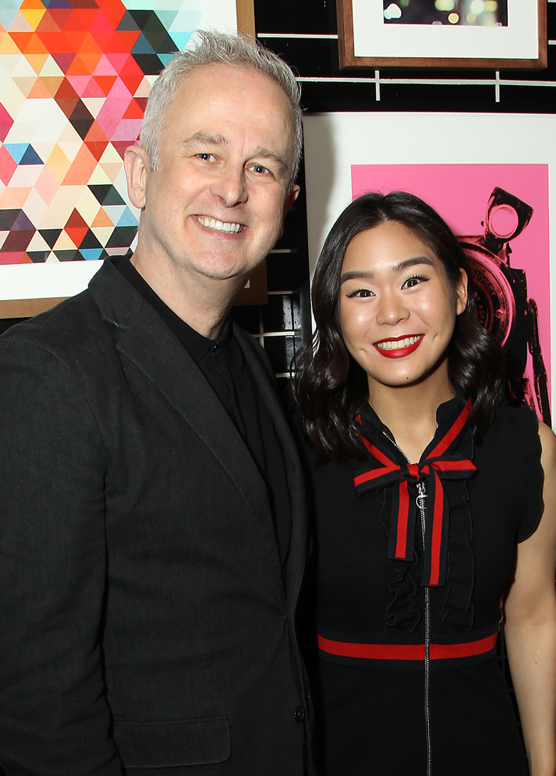 Esther Yoo (r) with director Dominic Cooke