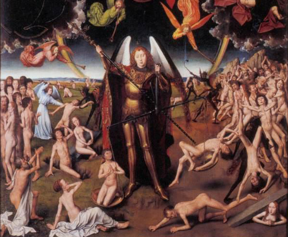 Detail from Hans Memling's <em>The Last Judgment</em>