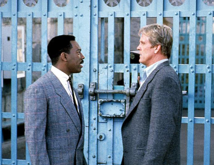 Eddie Murphy and Nick Nolte escape the clichés of the buddy film in <em>48 Hrs.</em>