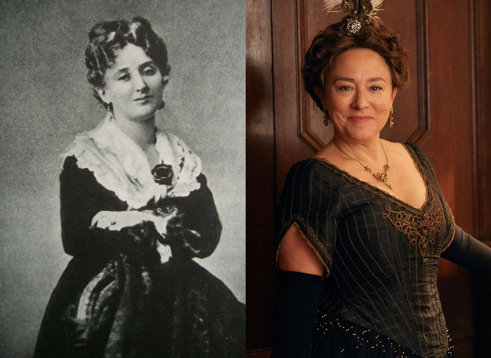 Arabella Weir (r) portrays Madame De Caillavet